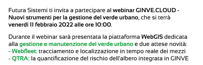 WebGis Gestione e Manutenzione Verde Pubblico